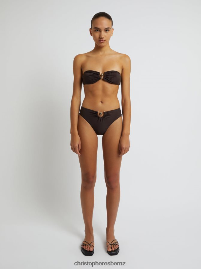 Christopher Esber Chocolate Ruched Prong Bandeau Clothing R68N6Z176