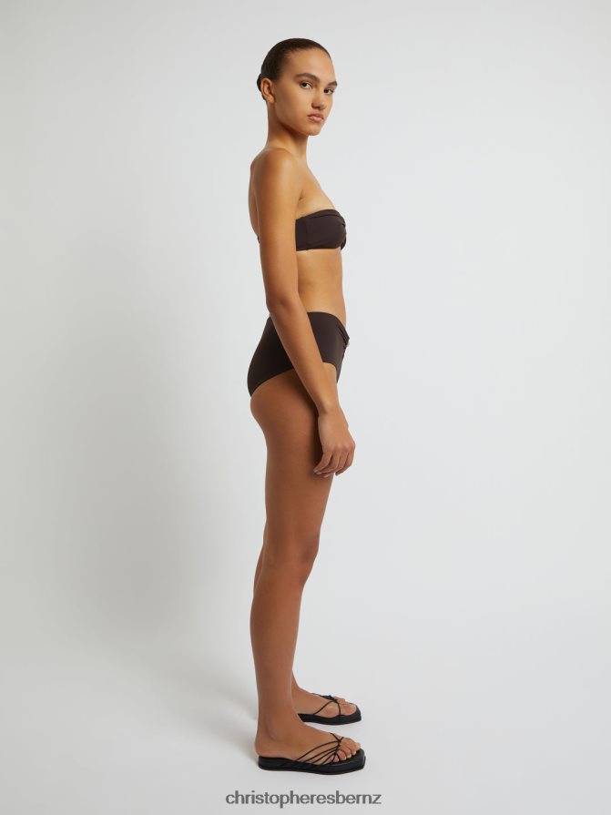 Christopher Esber Chocolate Ruched Prong Bandeau Clothing R68N6Z176