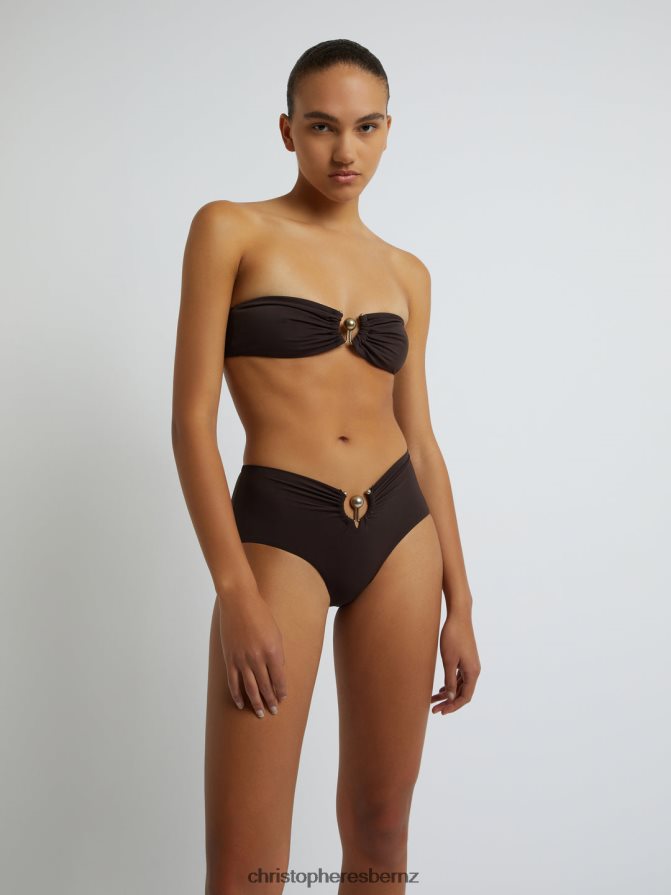 Christopher Esber Chocolate Ruched Prong Bandeau Clothing R68N6Z176