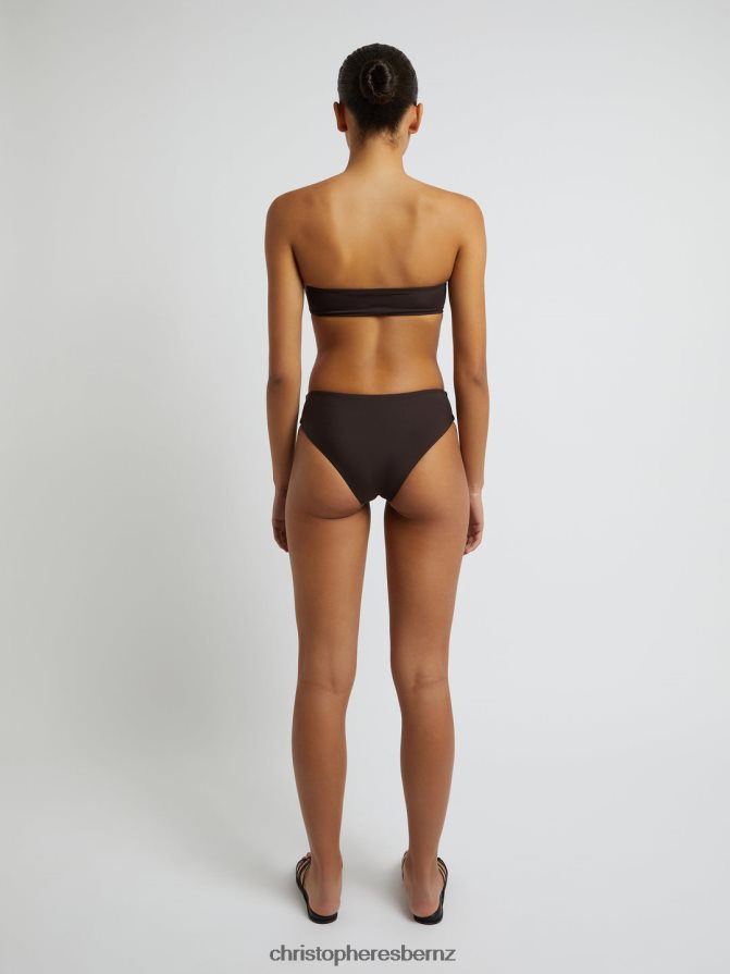 Christopher Esber Chocolate Ruched Prong Bandeau Clothing R68N6Z176