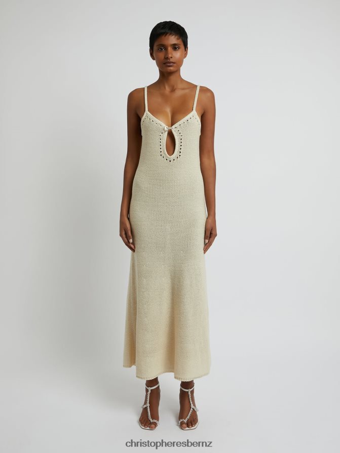 Christopher Esber Apricot Pointelle Cami Dress Clothing R68N6Z1