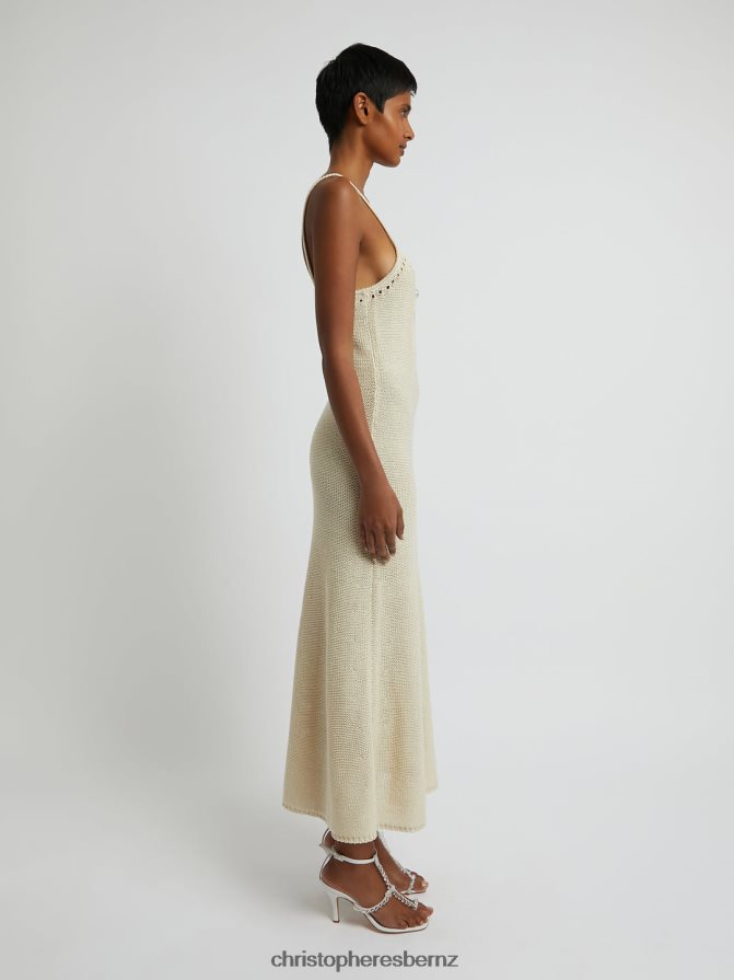 Christopher Esber Apricot Pointelle Cami Dress Clothing R68N6Z1