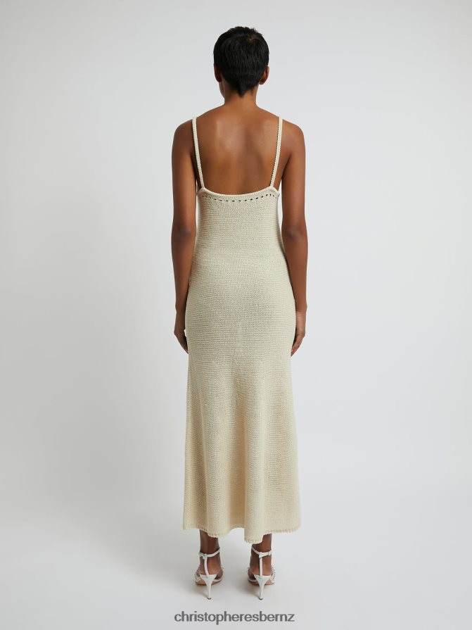 Christopher Esber Apricot Pointelle Cami Dress Clothing R68N6Z1