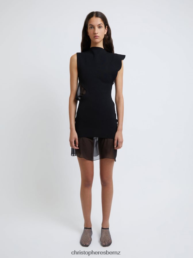 Christopher Esber Black Encircled Edge Duo Dress Clothing R68N6Z29