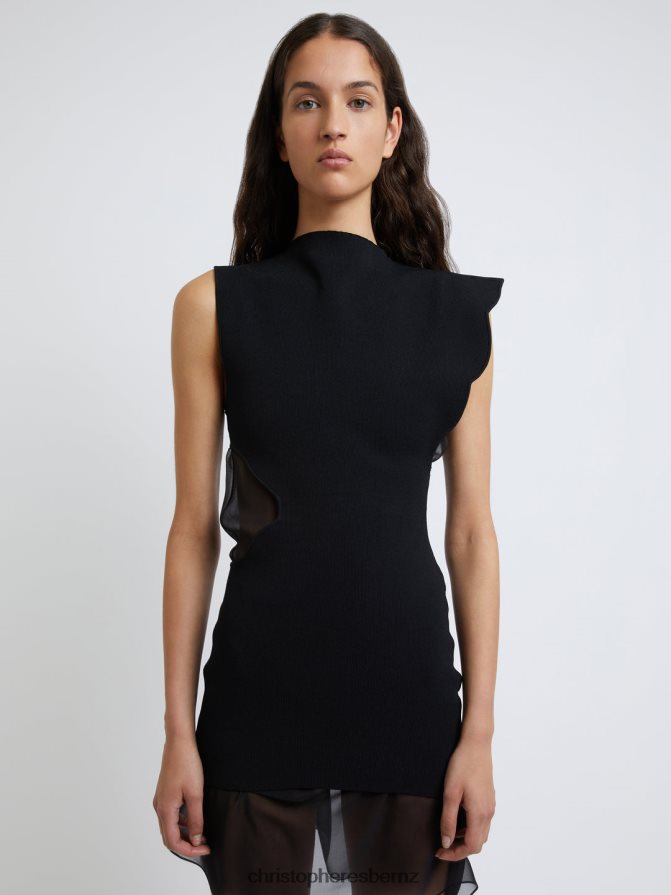 Christopher Esber Black Encircled Edge Duo Dress Clothing R68N6Z29