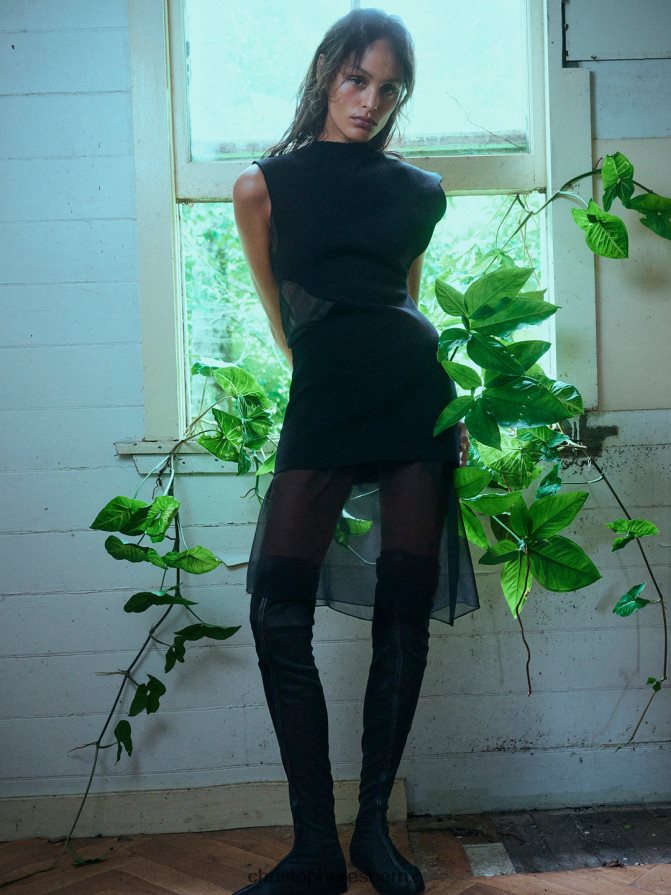 Christopher Esber Black Encircled Edge Duo Dress Clothing R68N6Z29