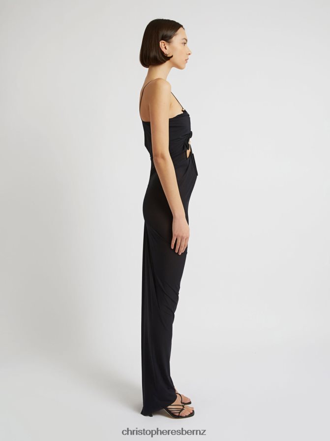 Christopher Esber Black Molded Venus Dress Clothing R68N6Z48