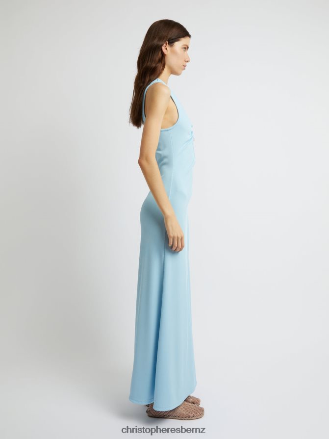 Christopher Esber Blue/Calcite Chasm Cay Buckle Dress Clothing R68N6Z13