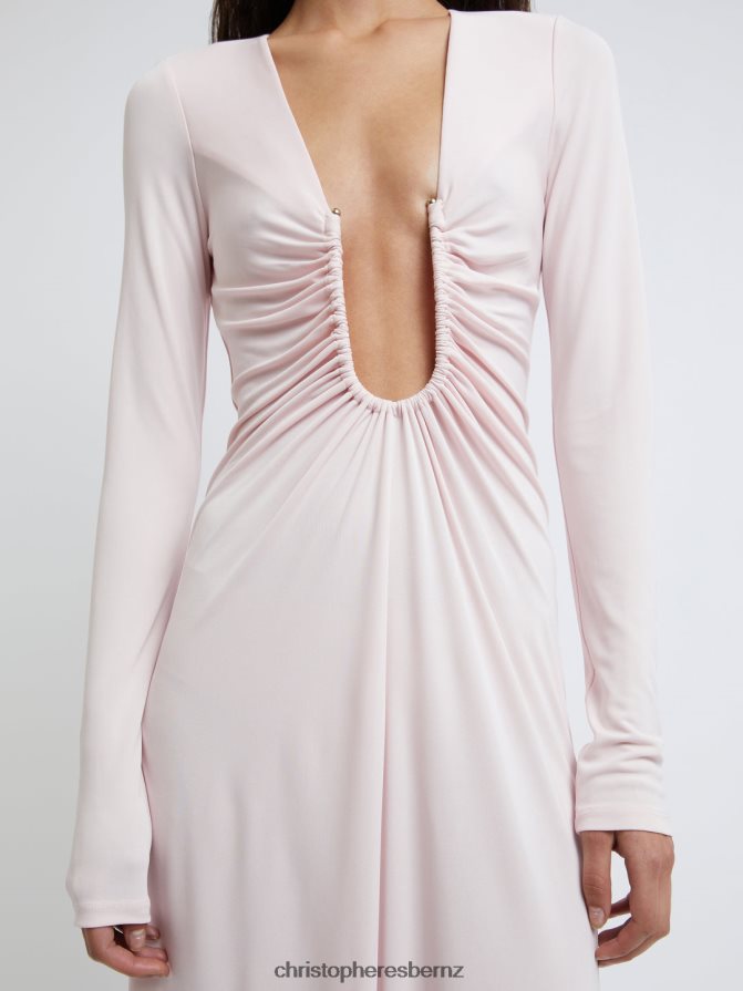 Christopher Esber Chalky/Pink Arced Palm Long Sleeve Dress Clothing R68N6Z41