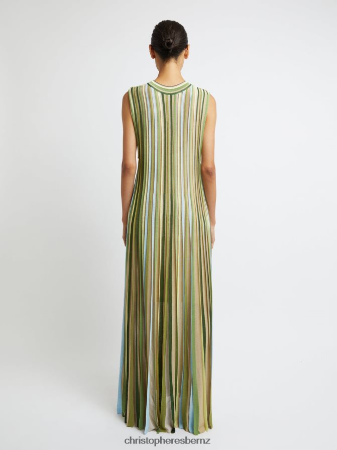 Christopher Esber Dypsis/Green/Multi Entwined Ribbon Gown Clothing R68N6Z12