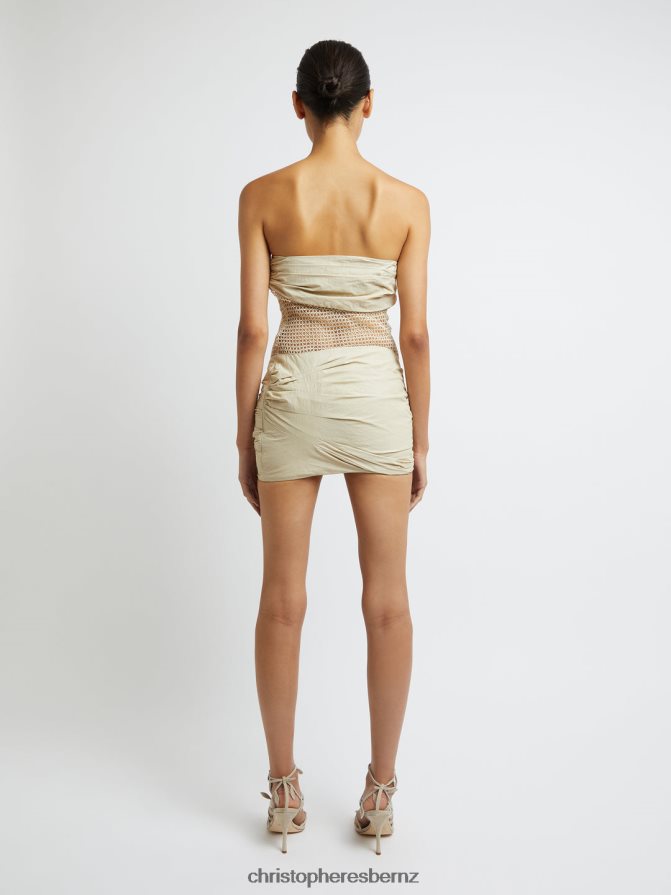 Christopher Esber Putty Savoye Scrunch Micro Dress Clothing R68N6Z25