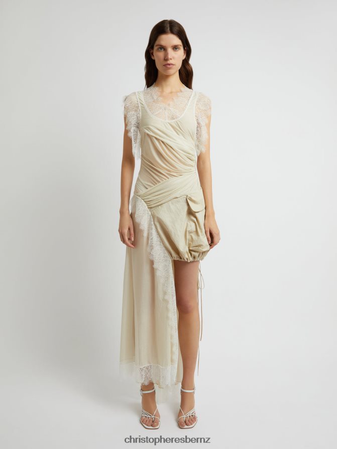 Christopher Esber Putty Terraria Cargo Pocket Dress Clothing R68N6Z10