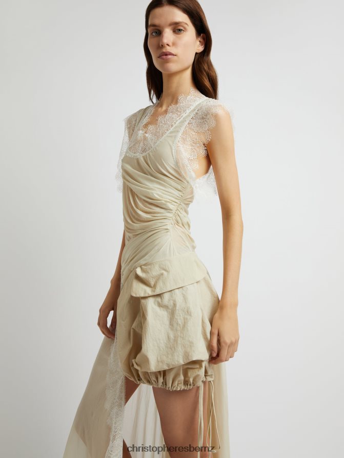 Christopher Esber Putty Terraria Cargo Pocket Dress Clothing R68N6Z10