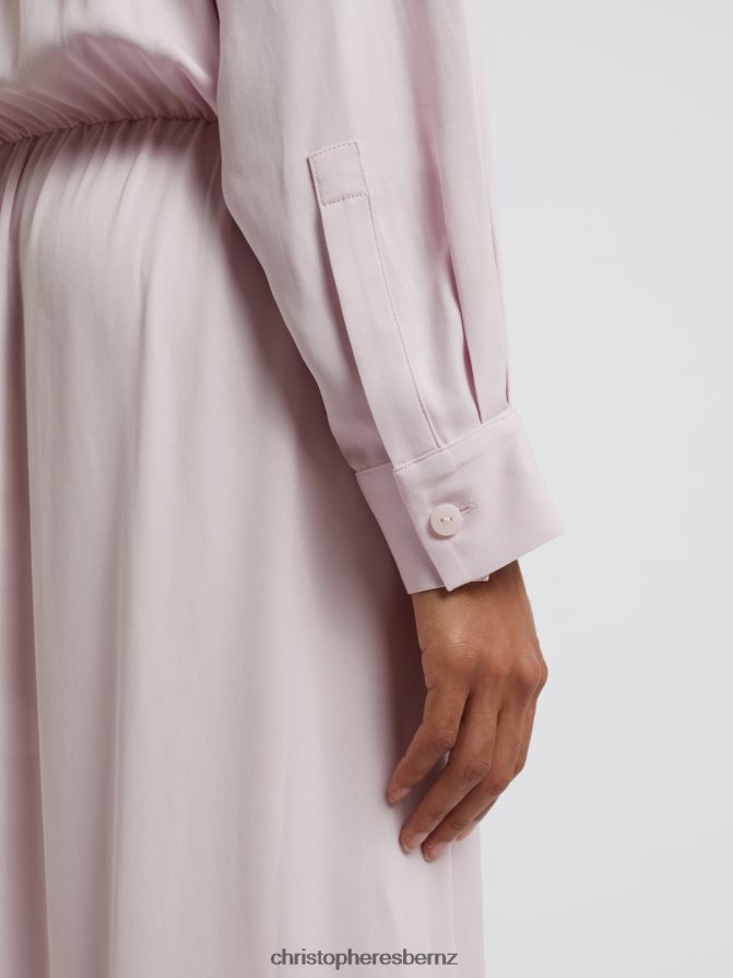 Christopher Esber Rose/Quartz Wrapped Shirt Dress Clothing R68N6Z54