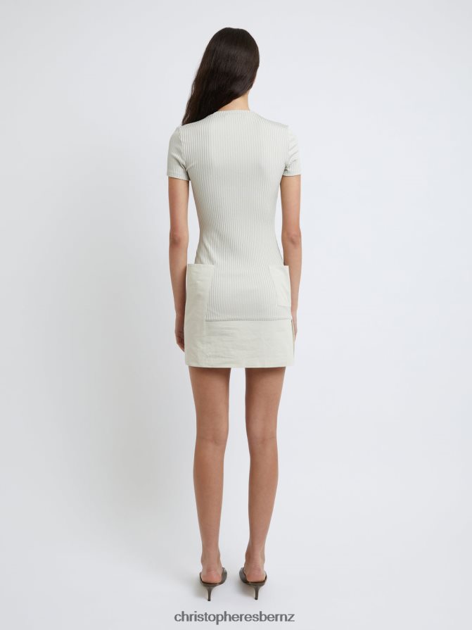 Christopher Esber Sand Parida Pocket Rib Dress Clothing R68N6Z24