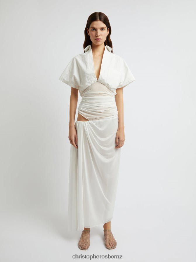 Christopher Esber White Comosum Clash Shirt Dress Clothing R68N6Z27