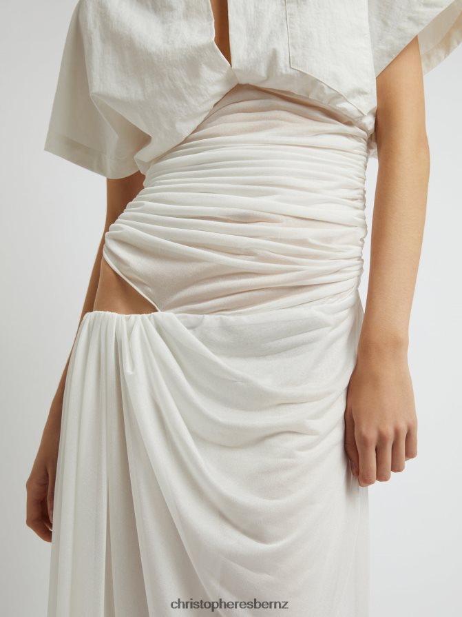 Christopher Esber White Comosum Clash Shirt Dress Clothing R68N6Z27