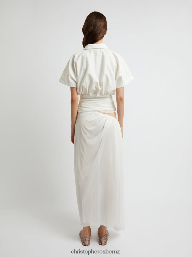 Christopher Esber White Comosum Clash Shirt Dress Clothing R68N6Z27