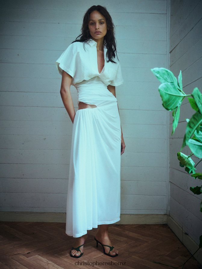 Christopher Esber White Comosum Clash Shirt Dress Clothing R68N6Z27