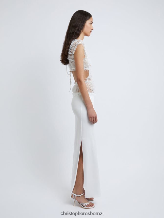 Christopher Esber White Laced Torrent Tank Dress Clothing R68N6Z9