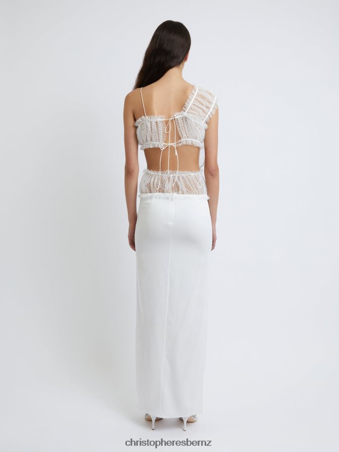 Christopher Esber White Laced Torrent Tank Dress Clothing R68N6Z9