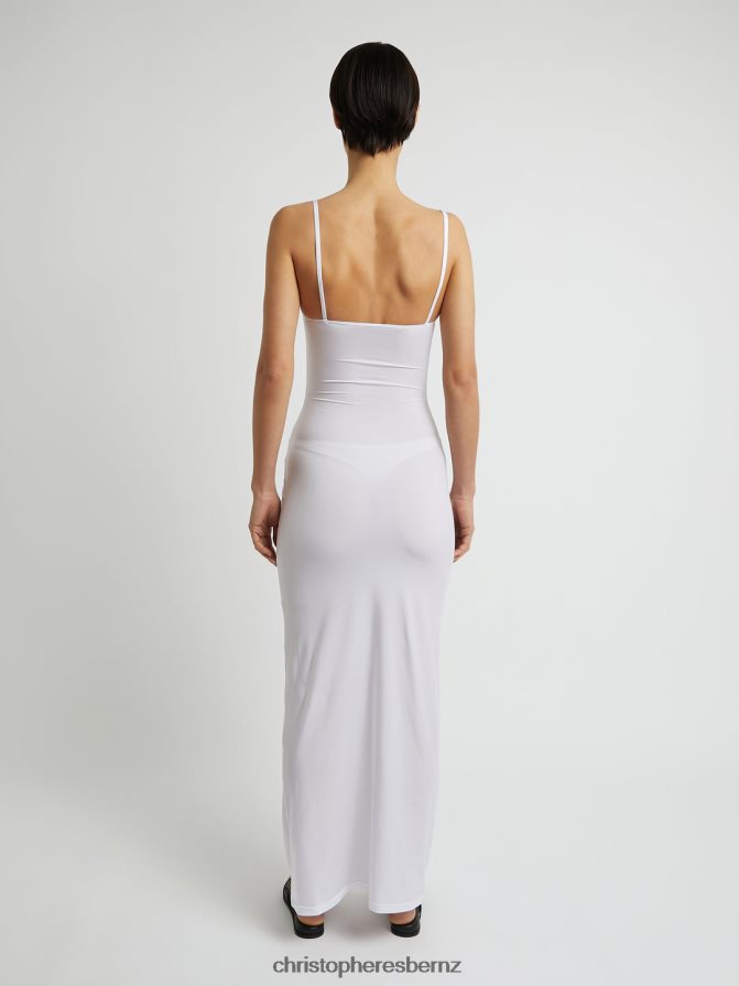 Christopher Esber White Pierced Orbit Column Dress Clothing R68N6Z57