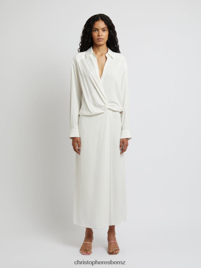 Christopher Esber White Wrapped Shirt Dress Clothing R68N6Z53