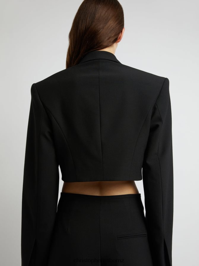 Christopher Esber Black Scylla Crop Blazer Clothing R68N6Z168