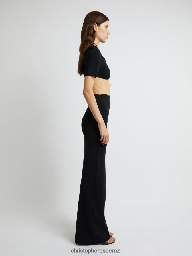Christopher Esber Black Maparadita Column Skirt Clothing R68N6Z73