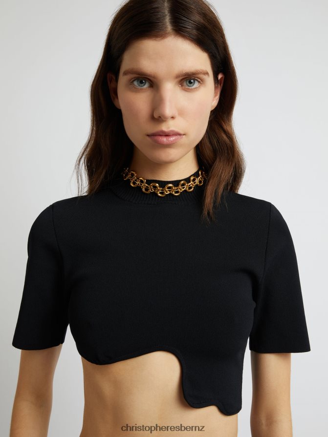 Christopher Esber Black Maparadita Top Clothing R68N6Z72