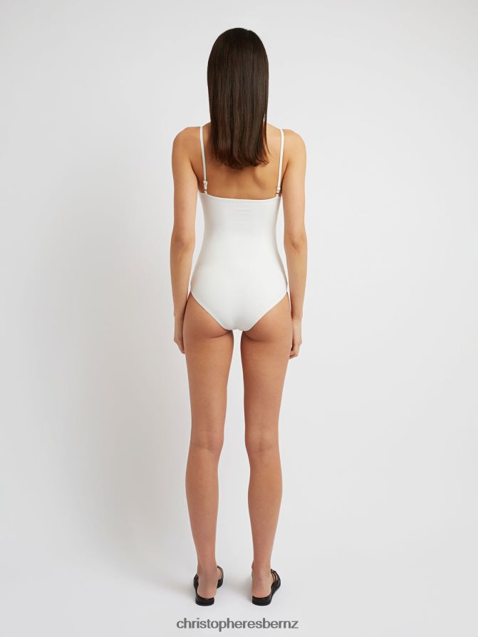 Christopher Esber White Pierced Orbit One Piece Clothing R68N6Z190