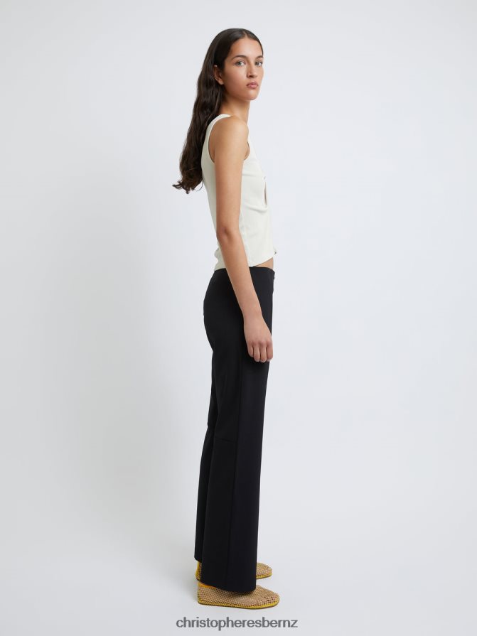 Christopher Esber Black Scylla Straight Leg Trouser Clothing R68N6Z134