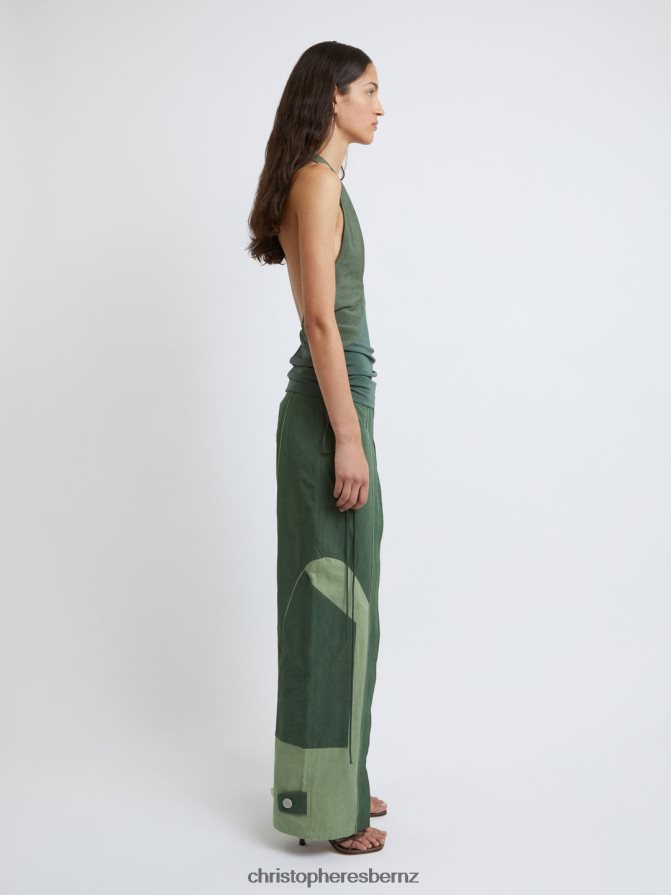 Christopher Esber Bottle/Green Cocosolo Duo Tone Trouser Clothing R68N6Z130