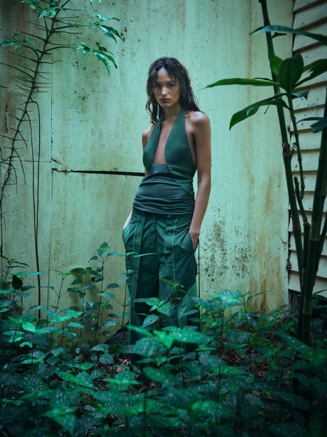 Christopher Esber Bottle/Green Cocosolo Duo Tone Trouser Clothing R68N6Z130