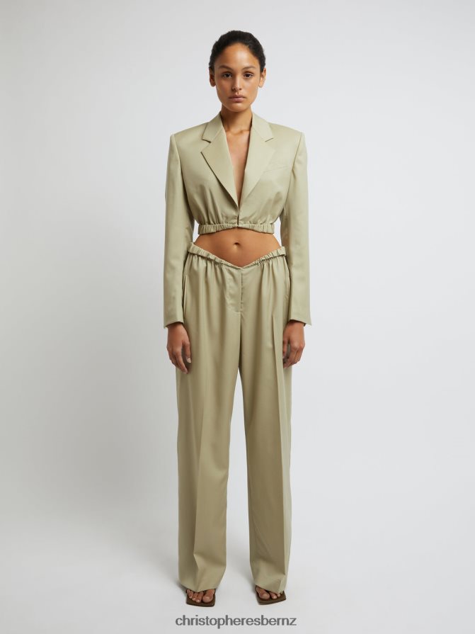 Christopher Esber Putty Contorta Trouser Clothing R68N6Z127