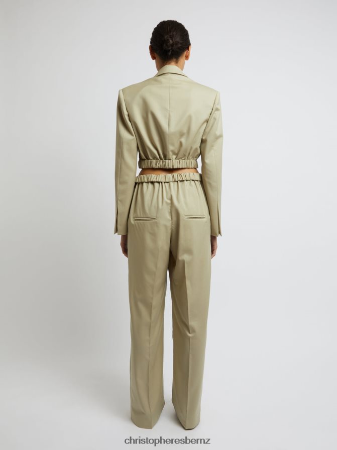 Christopher Esber Putty Contorta Trouser Clothing R68N6Z127