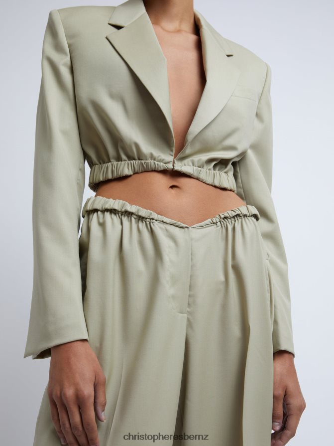 Christopher Esber Putty Contorta Trouser Clothing R68N6Z127