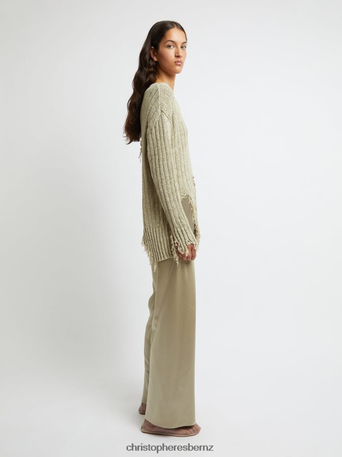 Christopher Esber Putty Silk Bias Trouser Clothing R68N6Z129