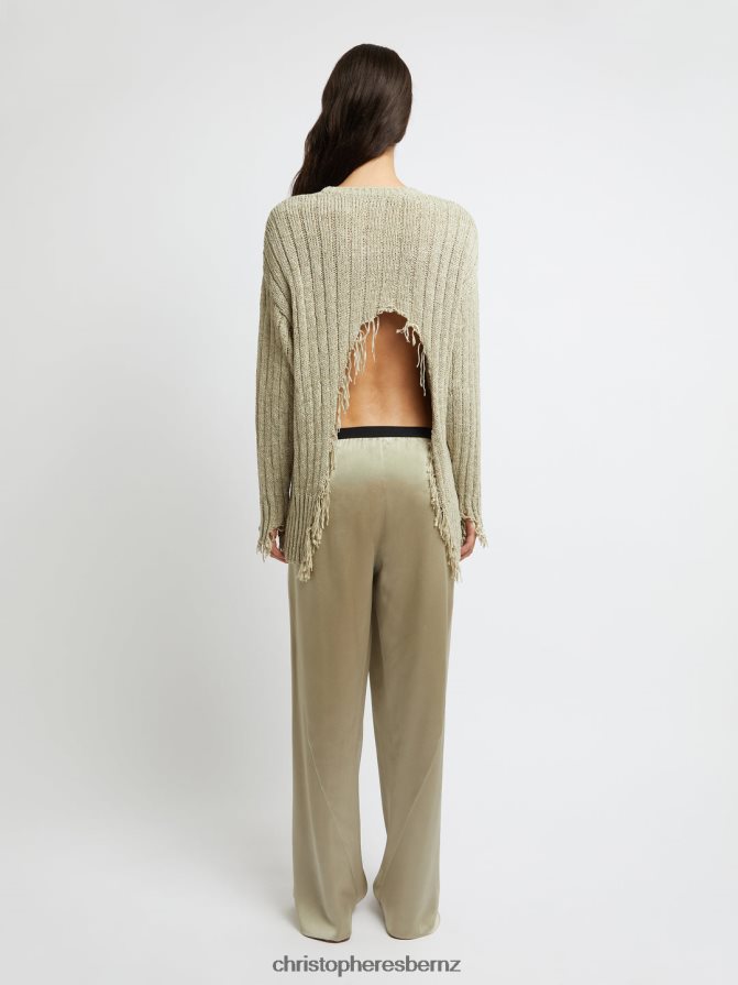 Christopher Esber Putty Silk Bias Trouser Clothing R68N6Z129