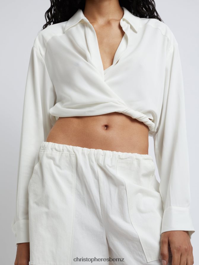 Christopher Esber White Column Trouser Clothing R68N6Z135