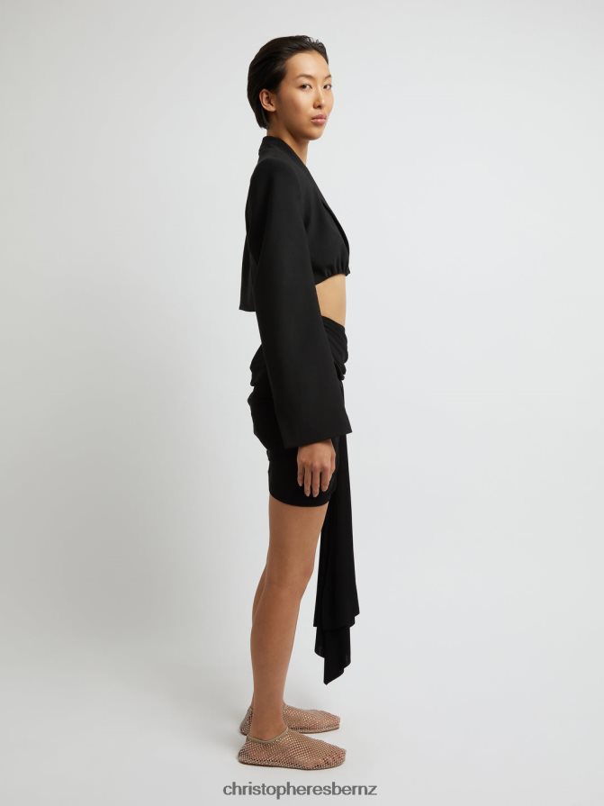 Christopher Esber Black Arced Palm Micro Skirt Clothing R68N6Z162