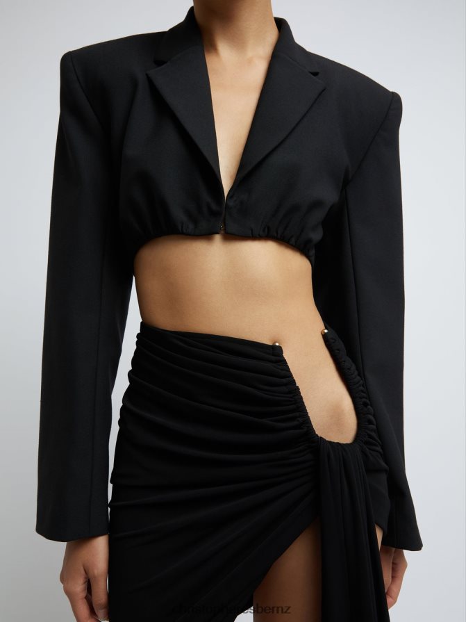 Christopher Esber Black Arced Palm Micro Skirt Clothing R68N6Z162