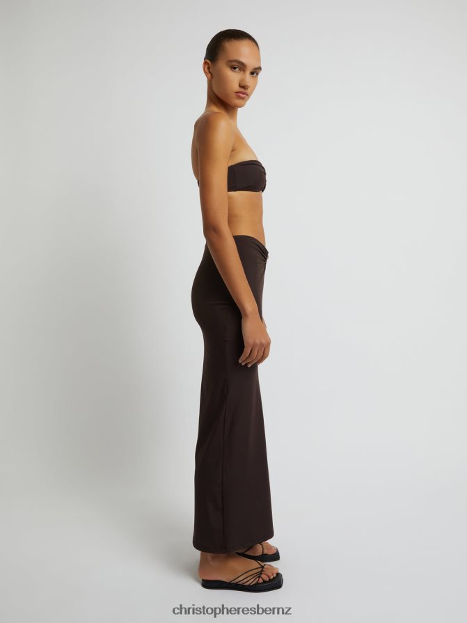 Christopher Esber Chocolate Orbit Ruched Skirt Clothing R68N6Z154