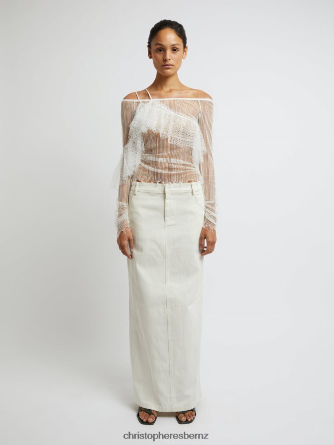 Christopher Esber Natural Chimaera Column Denim Skirt Clothing R68N6Z150