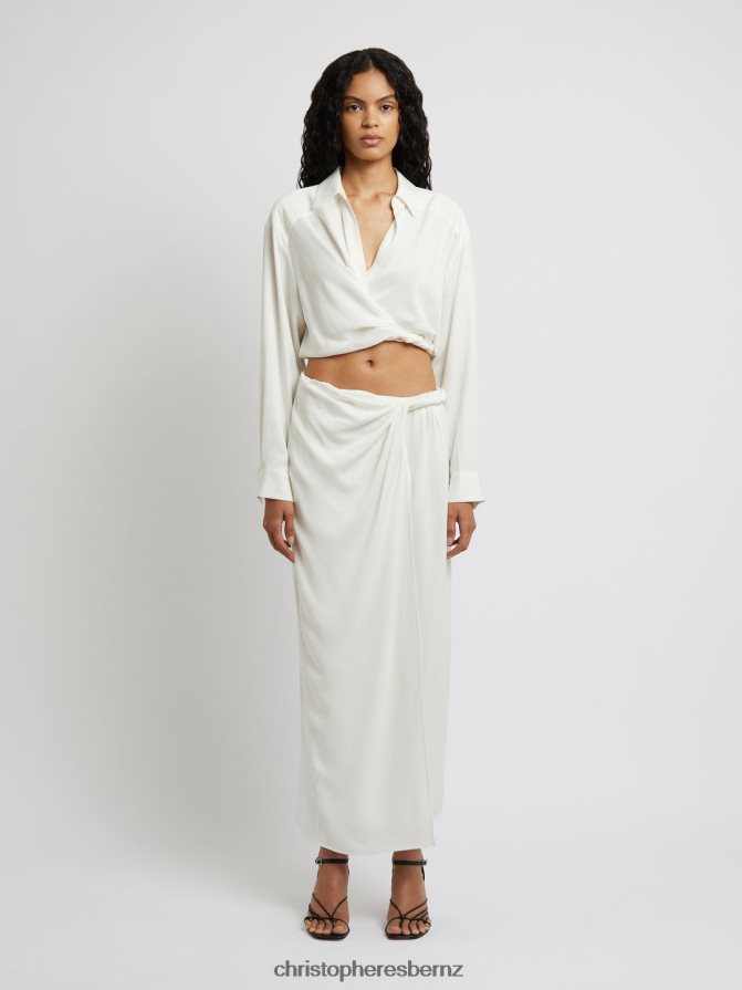 Christopher Esber White Wrapped Skirt Clothing R68N6Z155