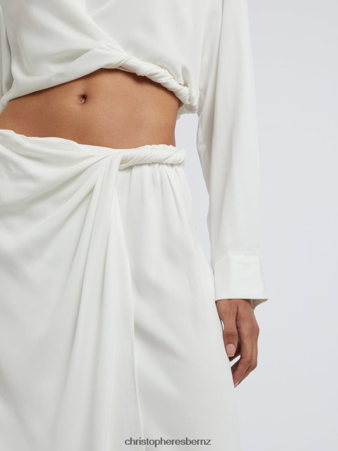 Christopher Esber White Wrapped Skirt Clothing R68N6Z155