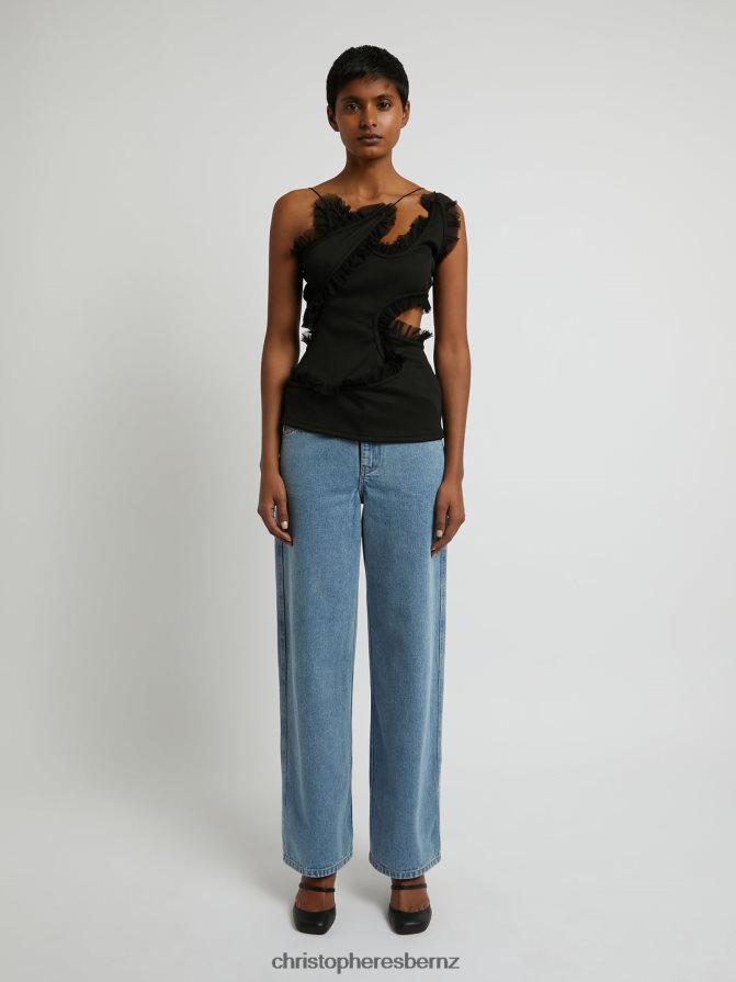 Christopher Esber Black Carina Interlinked Top Clothing R68N6Z121