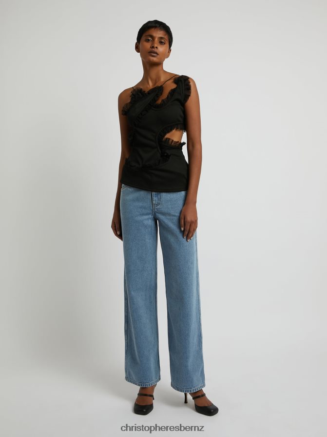 Christopher Esber Black Carina Interlinked Top Clothing R68N6Z121