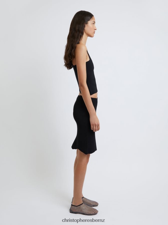 Christopher Esber Black Encircled Edge Rib Tank Clothing R68N6Z84