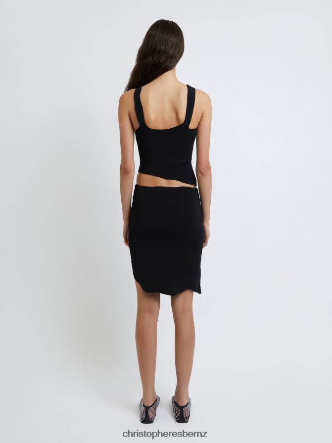 Christopher Esber Black Encircled Edge Rib Tank Clothing R68N6Z84